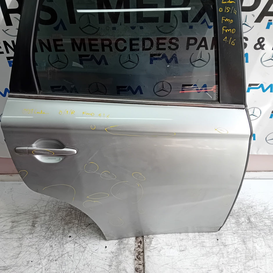 MITSUBISHI OUTLANDER MK3 DRIVER SIDE REAR DOOR OSR 2013 SILVER FMD416