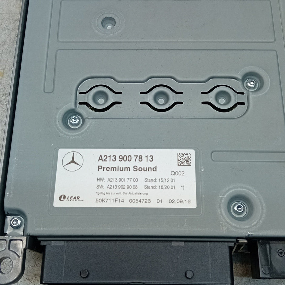 MERCEDES BENZ E-CLASS W213 PREMIUM SOUND SYSTEM AMPLIFIER A2139007813 FM001306