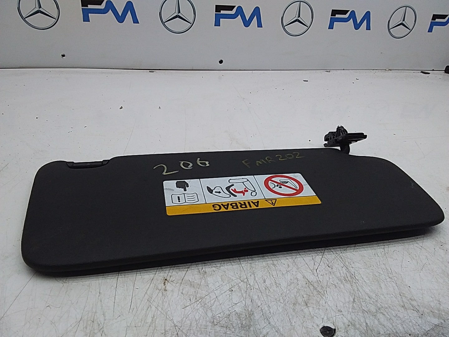 MERCEDES C-CLASS W206 SUN VISOR PASSENGER SIDE A2068105302 FMR202
