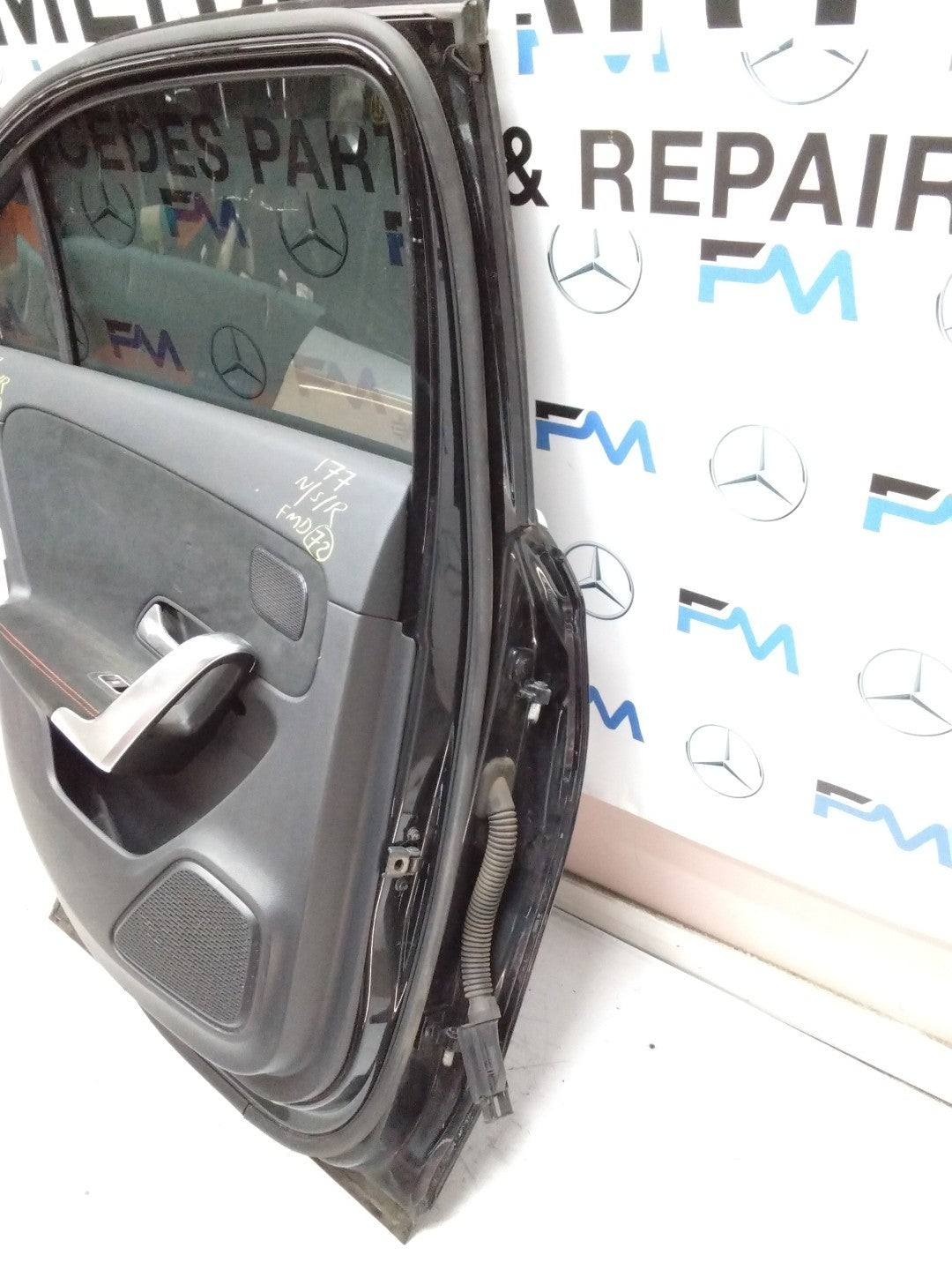 MERCEDES BENZ A-CLASS W177 PASSENGER SIDE REAR DOOR N/S/R COMPLETE BLACK FMD72
