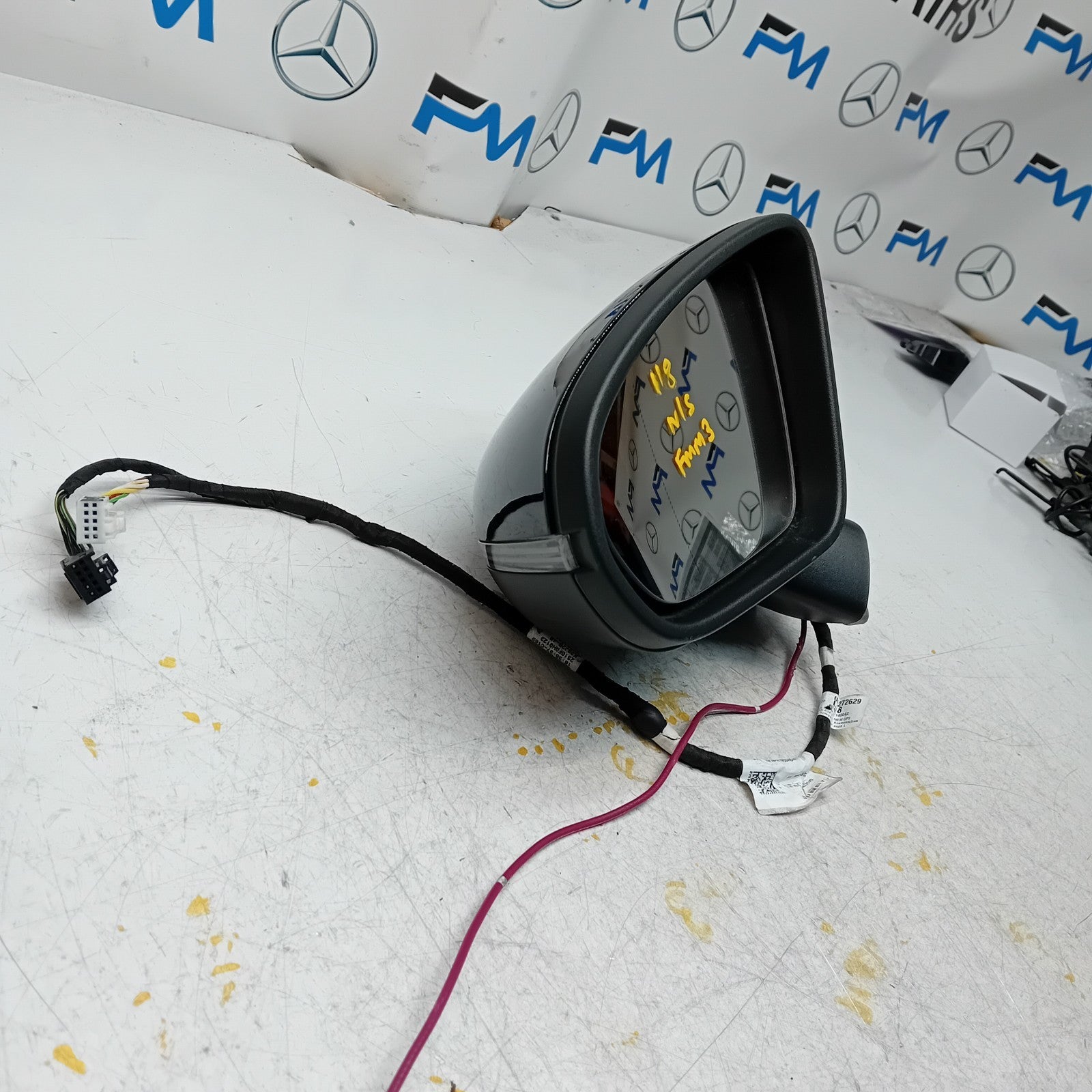 MERCEDES CLA 2019 W118 Passenger Side Wing Mirror A1188104703 BLACK  FMM3
