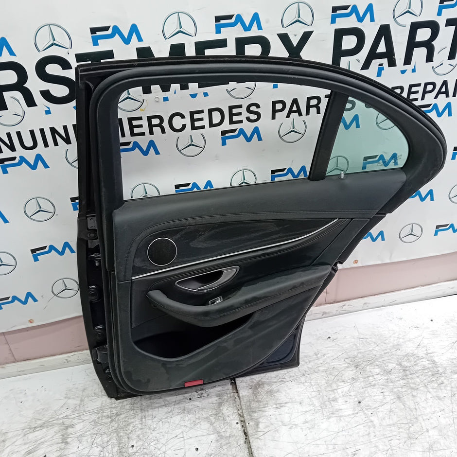 MERCEDES E-CLASS W213 SLN DRIVER REAR DOOR OSR BLUE 2016 ON COMPLETE FMD270