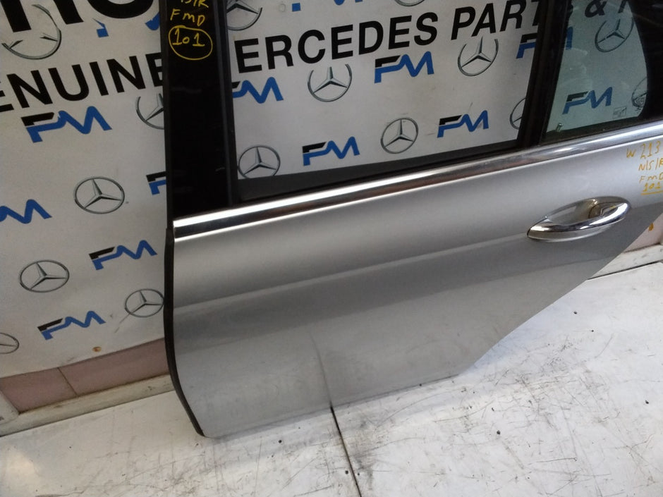 MERCEDES BENZ E-CLASS W213 PASSENGER SIDE REAR DOOR N/S/R COMPLETE SILVER FMD101