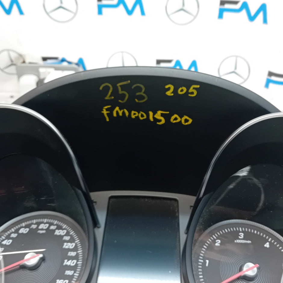 MERCEDES GLC W253  SPEEDOMETER INSTRUMENT CLUSTER BLACK A2059007133 FM001500