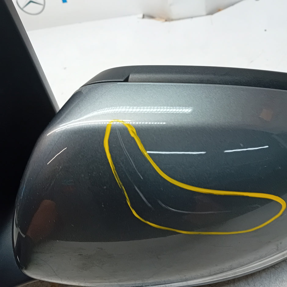 MERCEDES BENZ GLC W253 PASSENGER WING MIRROR NS GREY PL A2538103901 FMM85