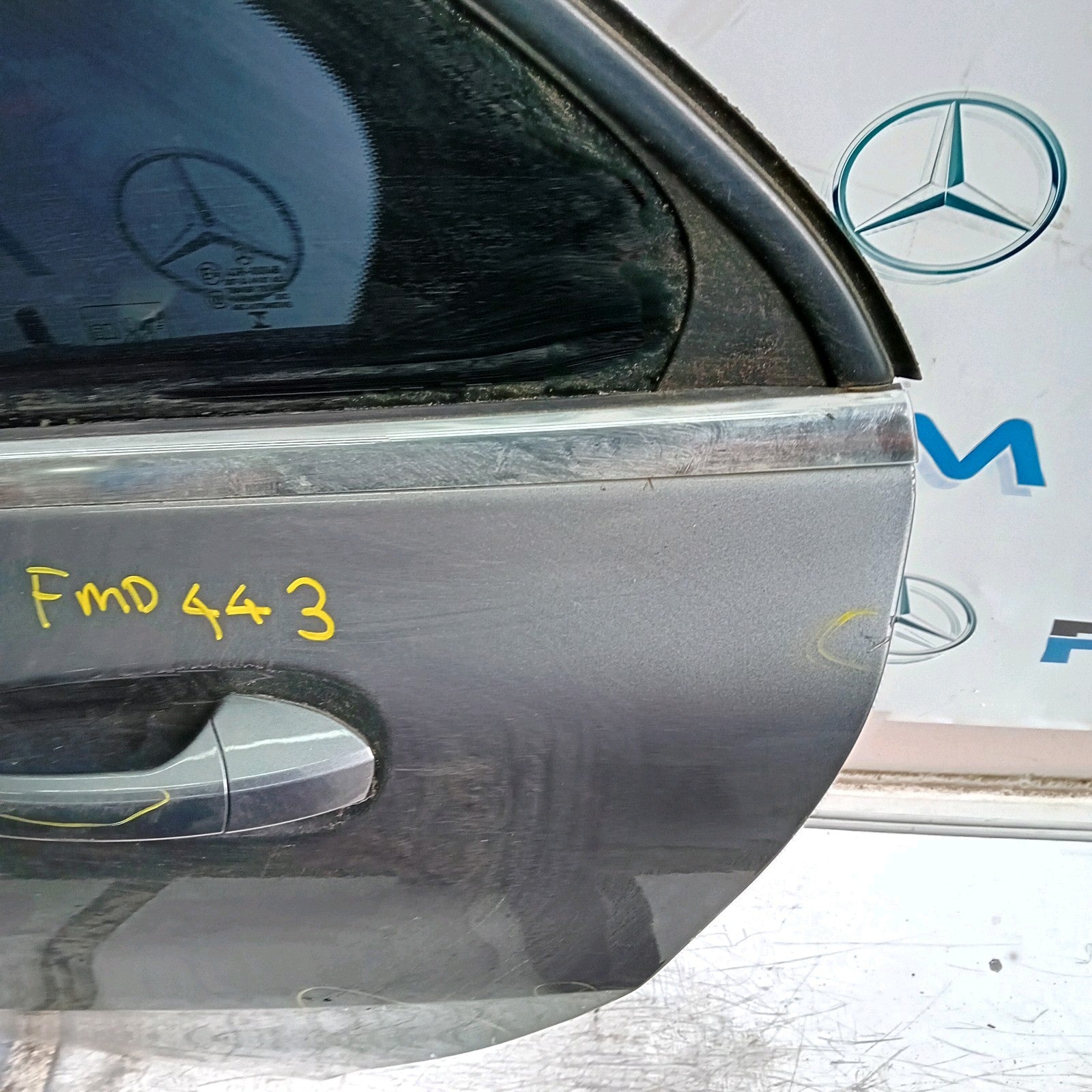 MERCEDES A-CLASS W176 PASSENGER REAR DOOR NSR GREY 2012-2018 COMPLETE FMD443