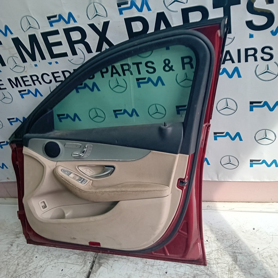 MERCEDES BENZ C-CLASS W205 DRIVER  FRONT DOOR O/S/F RED  COMPLETE 2014-21 FMD152
