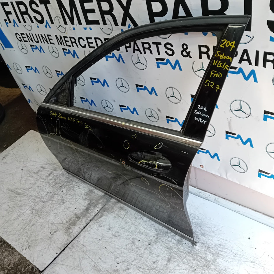 MERCEDES BENZ  BENZ C-CLASS W204 PASSENGER FRONT DOOR NSF 2012 BLACK FMD527