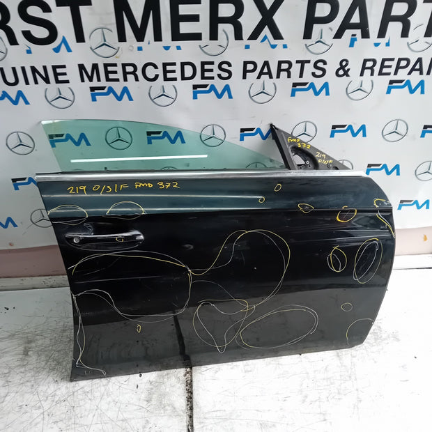 MERCEDES BENZ CLS W219 CP DRIVER FRONT DOOR OSF BLACK 2005-10  COMPLETE FMD372