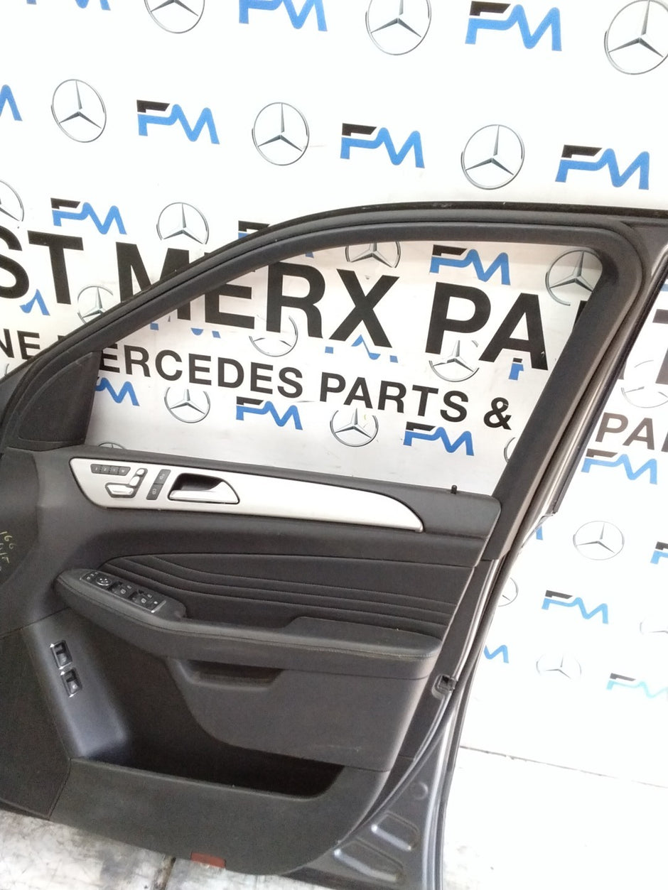MERCEDES M-CLS W166  DRIVER REAR DOOR OSF GREY 2011-15 COMPLETE FMD582