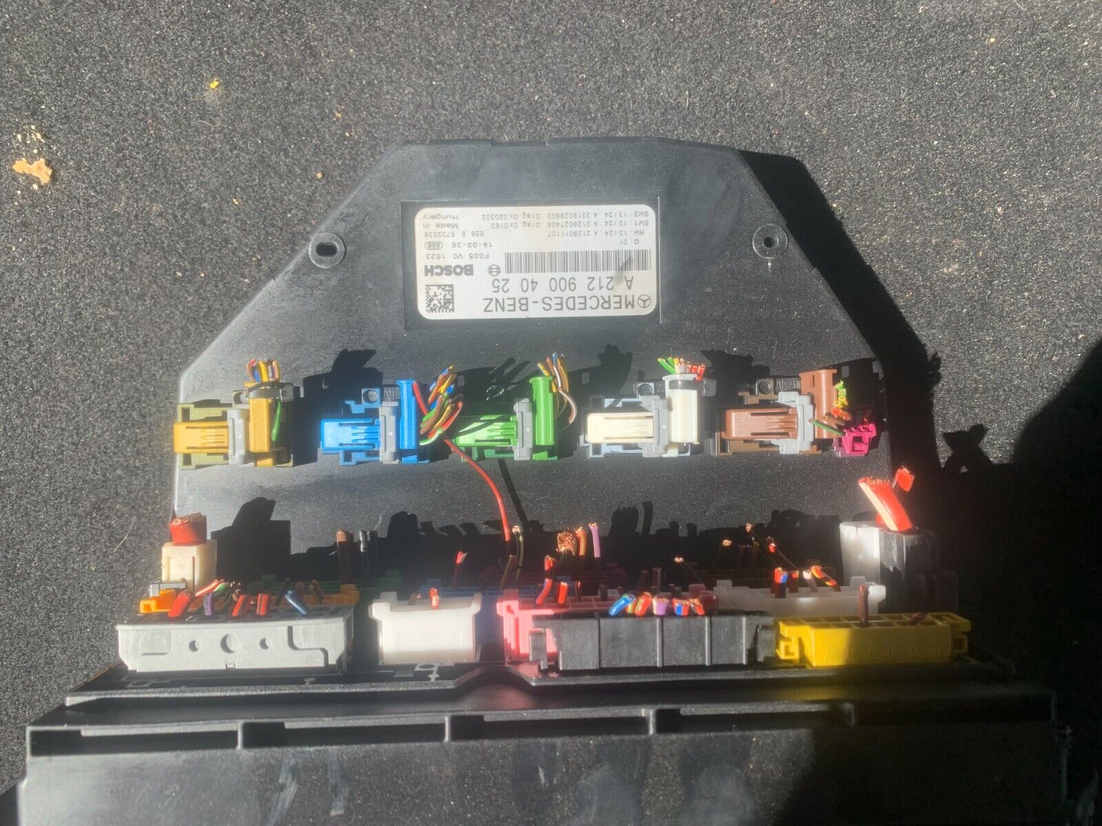 MERCEDES E CLASS FUSE BOX SAM UNIT 2.1 CDI DIESEL A2129004025 2014