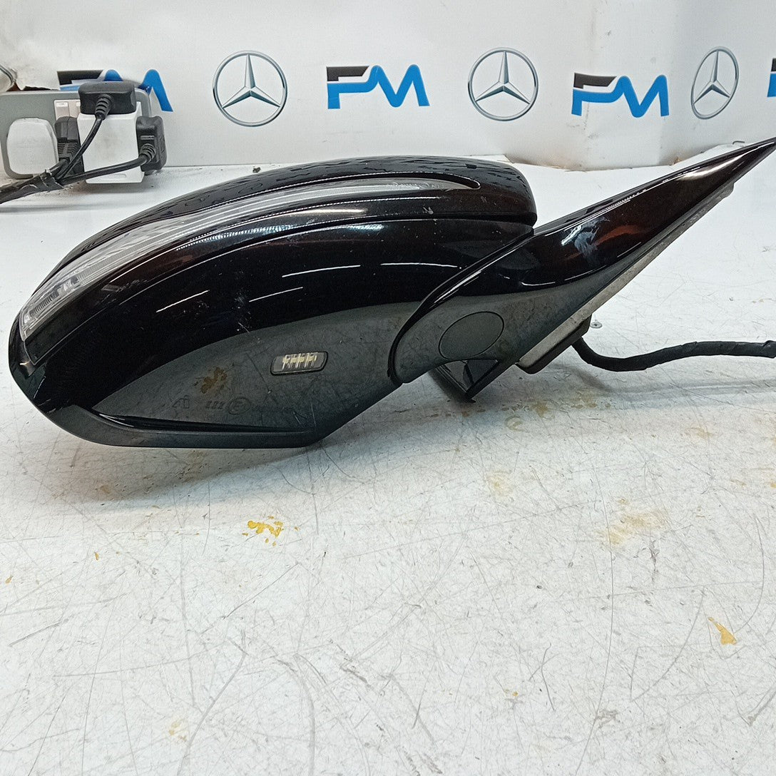 MERCEDES S-CLASS W222 DRIVER WING MIRROR OS BLACK A2228101616 2014 PL FMM56