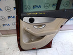 MERCEDES BENZ  C-CLASS W205 DRIVER SIDE REAR DOOR O/S/R COMPLETE RED FMD91