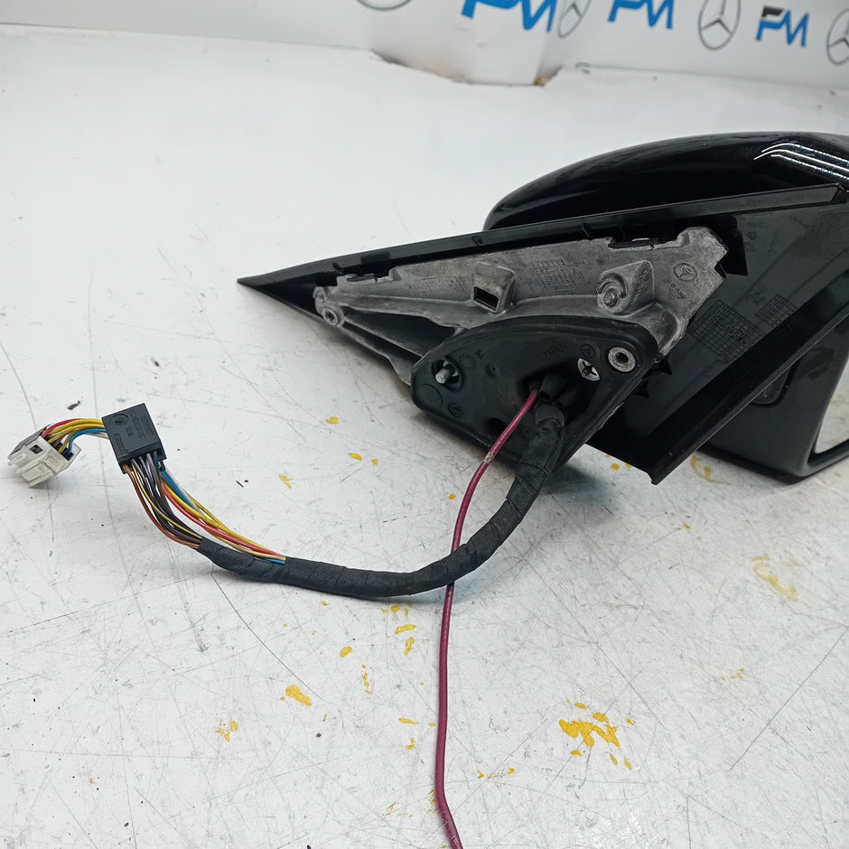 MERCEDES C-CLASS 2014 On W205 DRIVER SIDE WING MIRROR BLACK FMM5