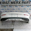 MERCEDES BENZ C-CLASS W205 COUPE REAR BUMPER 2014 WHITE COMPLETE FMX66