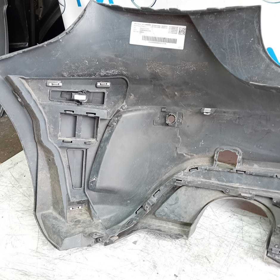 MERCEDES BENZ  A-CLASS W176 REAR BUMPER A1768803400 2012-18 GREY COMPLETE FMX12