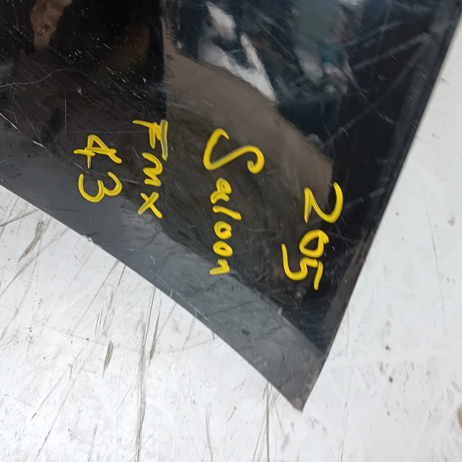 MERCEDES C-CLASS W205 SLN REAR BUMPER 2014 BLACK  A2058850138 COMPLETE FMX43