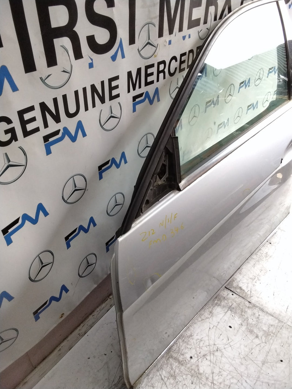 MERCEDES E-CLASS W212 SLN PASSENGER FRON DOOR NSF SILVER 2009-16 COMPLETE FMD346