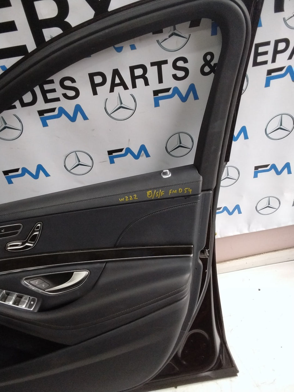 MERCEDES S-CLASS W222 DRIVER SIDE FRONT DOOR O/S/F COMPLETE BROWN FMD54