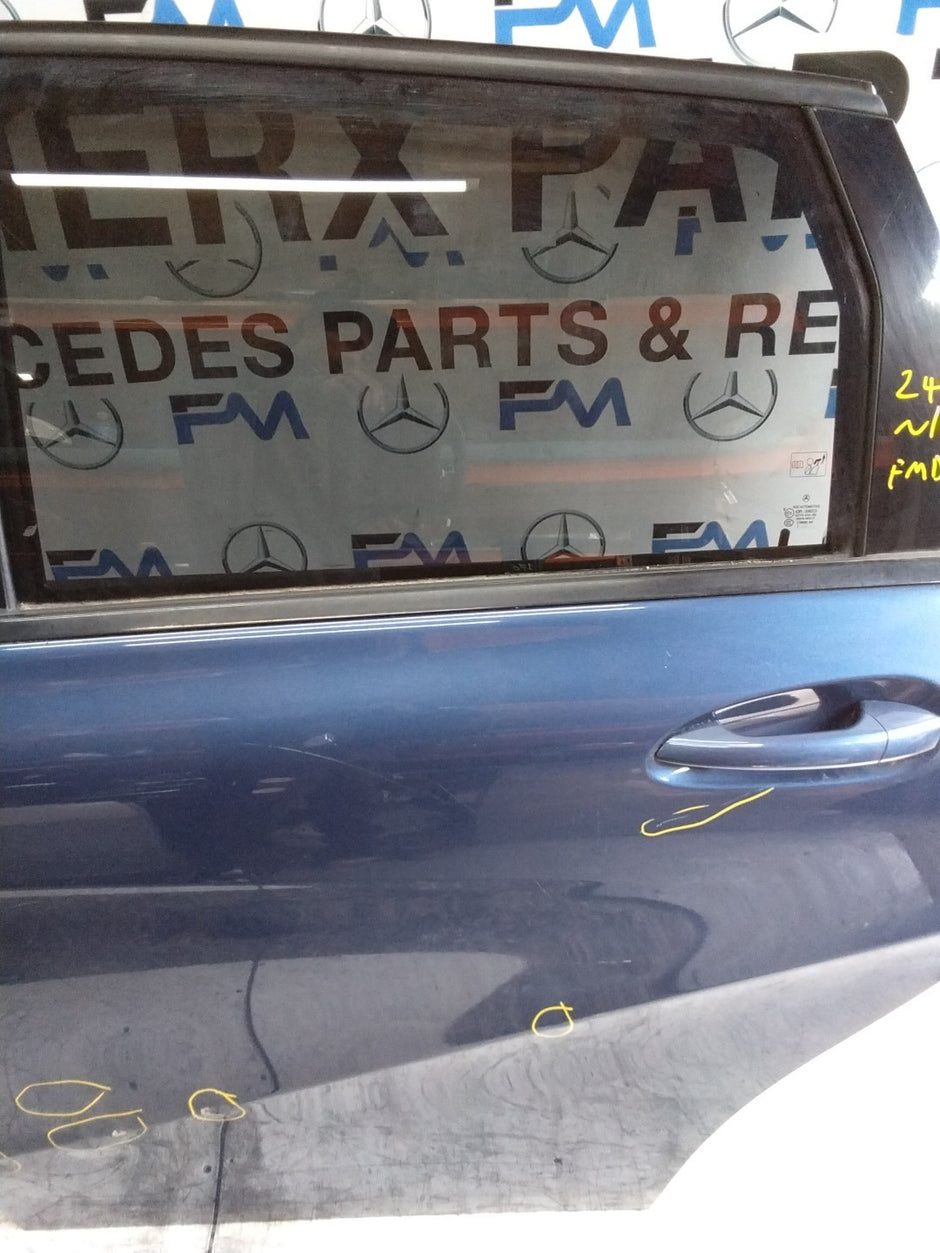 MERCEDES B-CLASS W246 PASSENGER REAR DOOR NSR BLUE 2012-19 COMPLETE FMD348