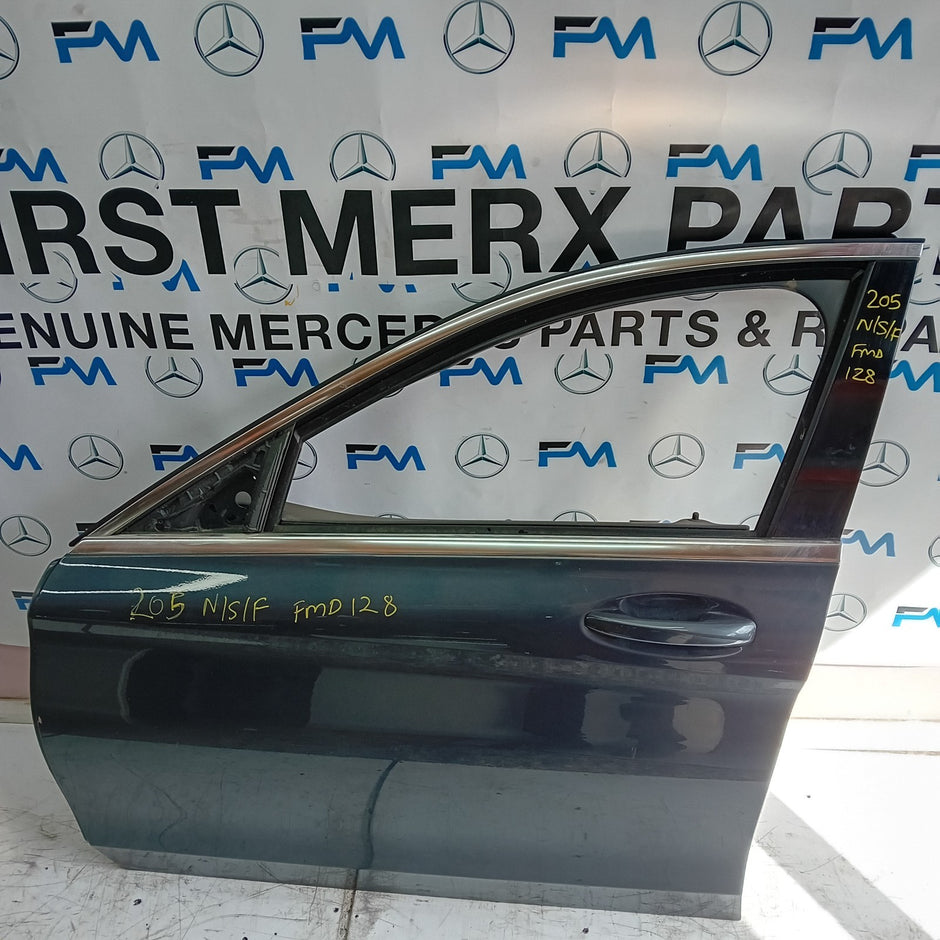 MERCEDES BENZ C-CLASS W205 PASSENGER SIDE FRONT DOOR N/S/F COMPLETE FMD128