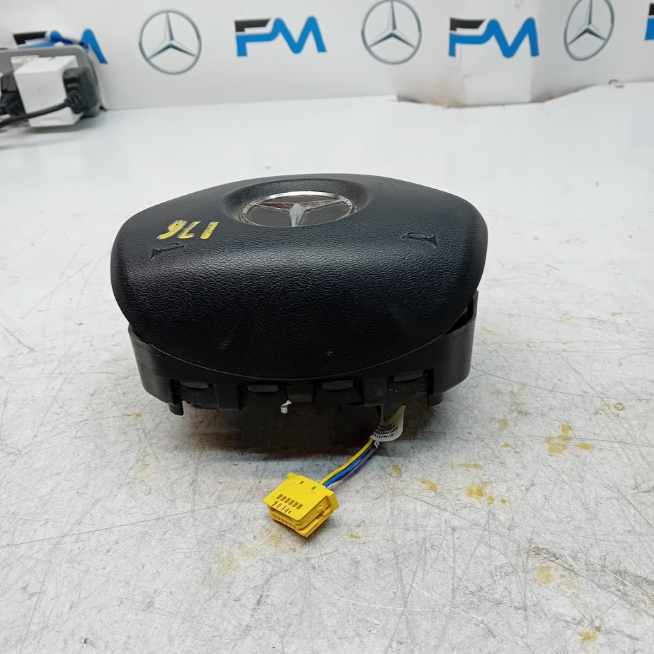 MERCEDES BENZ A-CLASS W176 STEERING WHEEL AIRBAG DRIVER OS RIGHT Q3 FM001489