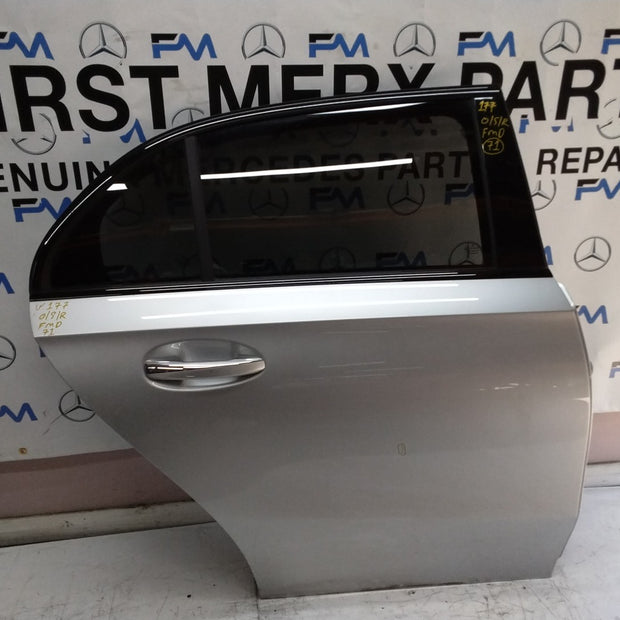 MERCEDES BENZ A-CLASS W177 DRIVER SIDE REAR DOOR O/S/R COMPLETE SILVER FMD71