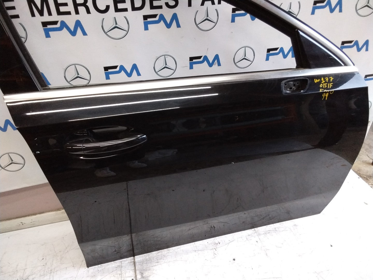 MERCEDES BENZ  A-CLASS W177 DRIVER SIDE FRONT DOOR O/S/F BLACK FMD99