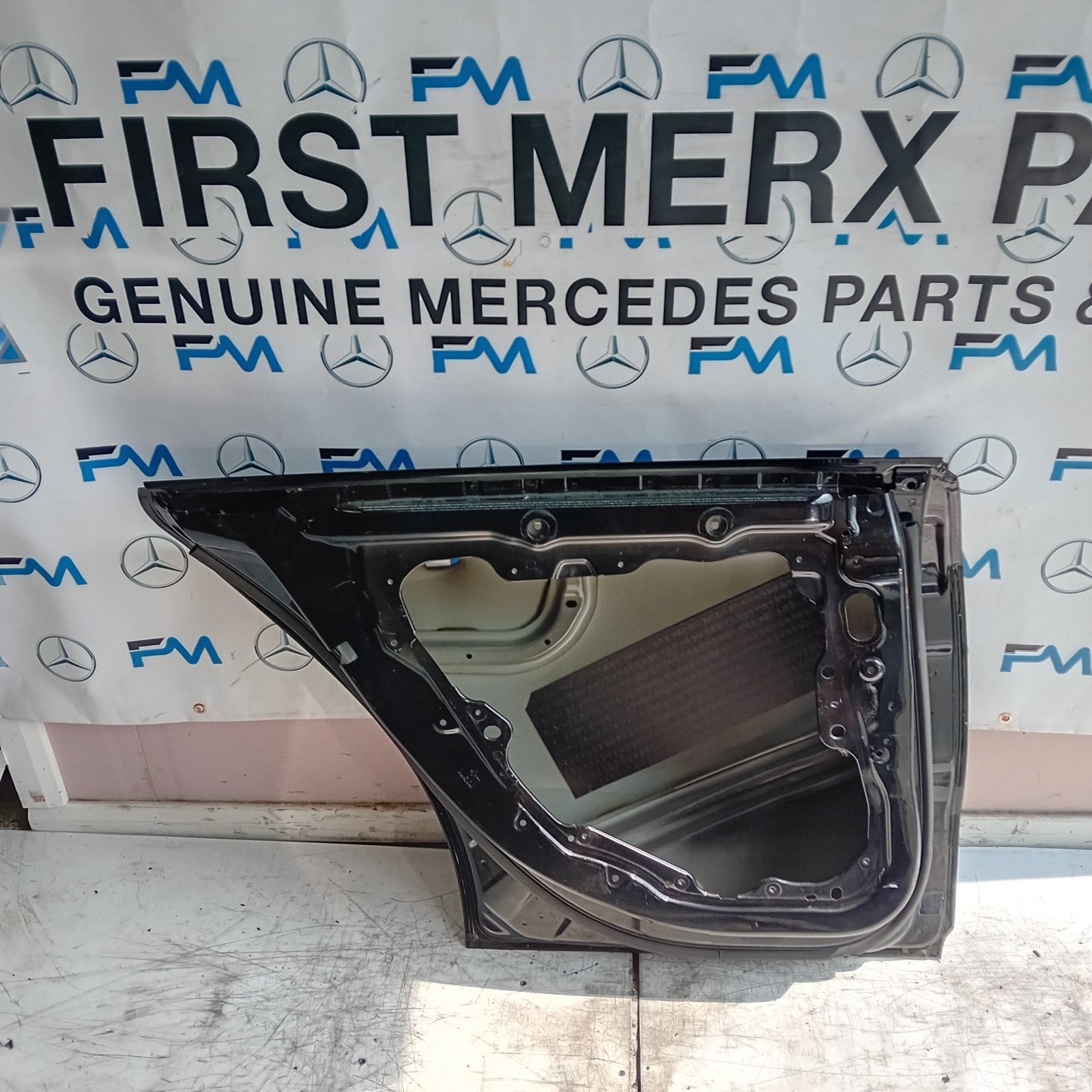 MERCEDES BENZ CLA W118 PASSENGER REAR SIDE DOOR NSR 2019 ON BLACK FMD278