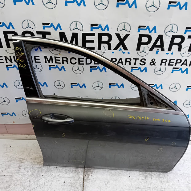 MERCEDES BENZ  E-CLASS W213 DRIVER FRONT DOOR OSF GREY 2016 ON COMPLETE FMD202