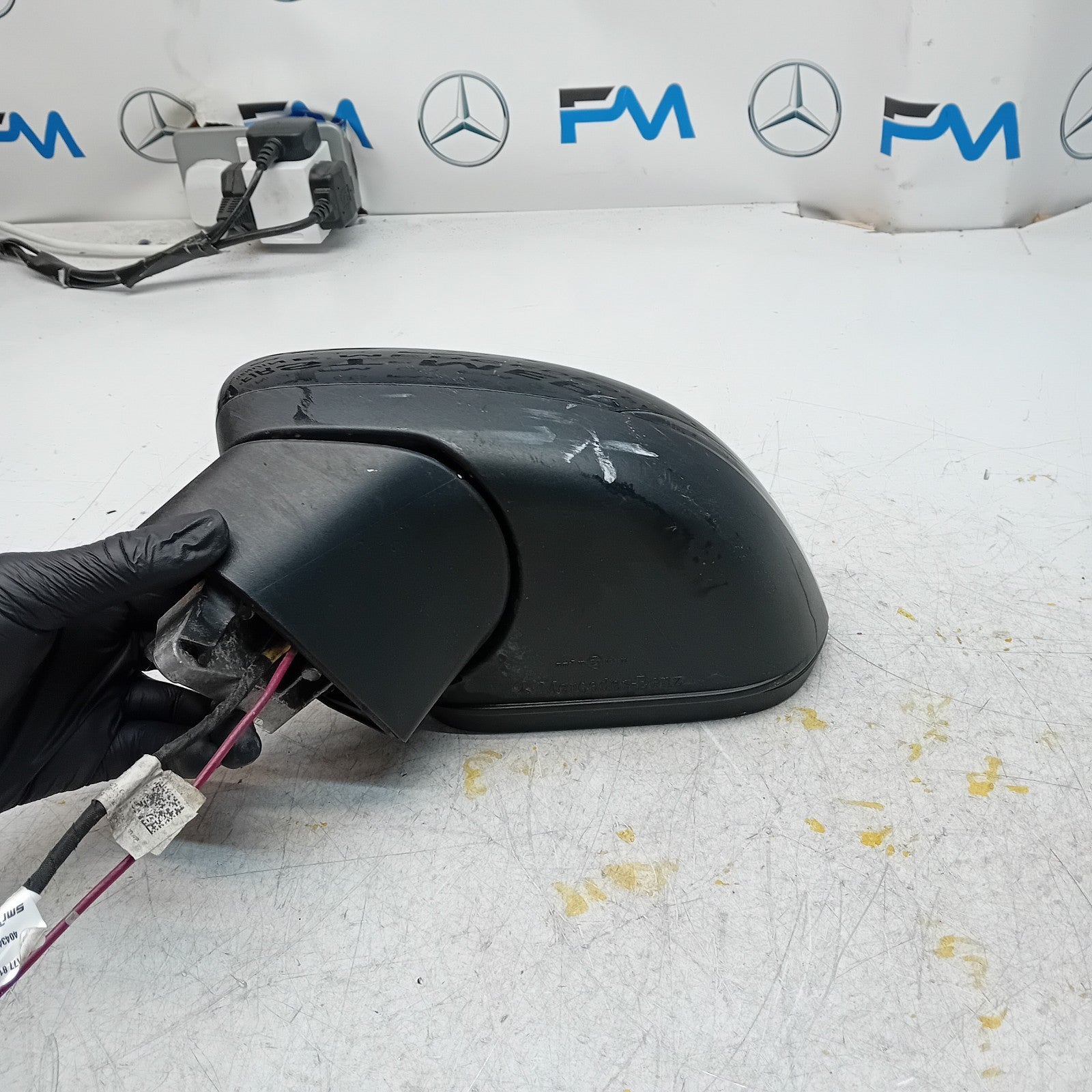 MERCEDES A-CLASS  W177 PASSENGER SIDE WING MIRROR A1778104304 BLACK FMM35