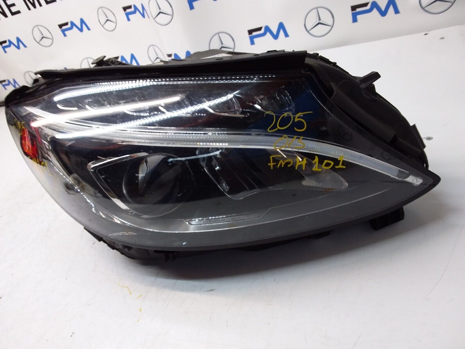 2018 MERCEDES C CLASS W205 HEADLIGHT FACELIFT DRIVER OS A2059067603 FMH101 