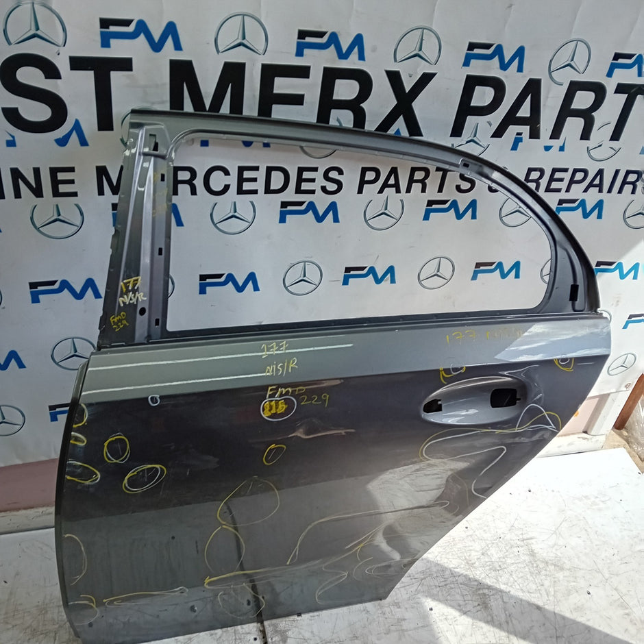 MERCEDES A-CLASS W177 PASSENGER REAR DOOR NSR GREY 2018 ON FMD229