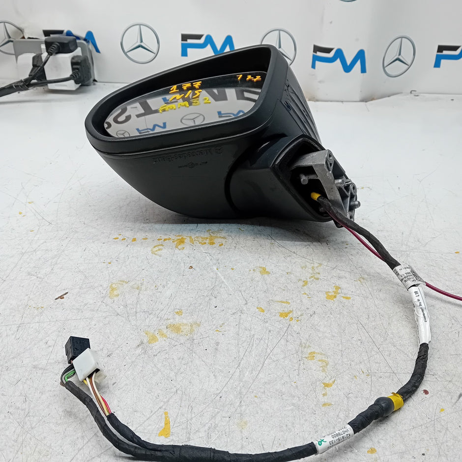 MERCEDES A-CLASS  W177 PASSENGER SIDE WING MIRROR A1778105304 BLACK FMM32