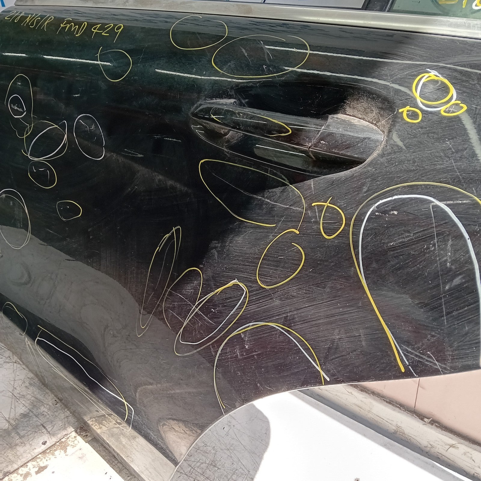 MERCEDES CLS W218 COUPE PASSENGER REAR DOOR NSR BLACK 2011-17 COMPLETE FMD429