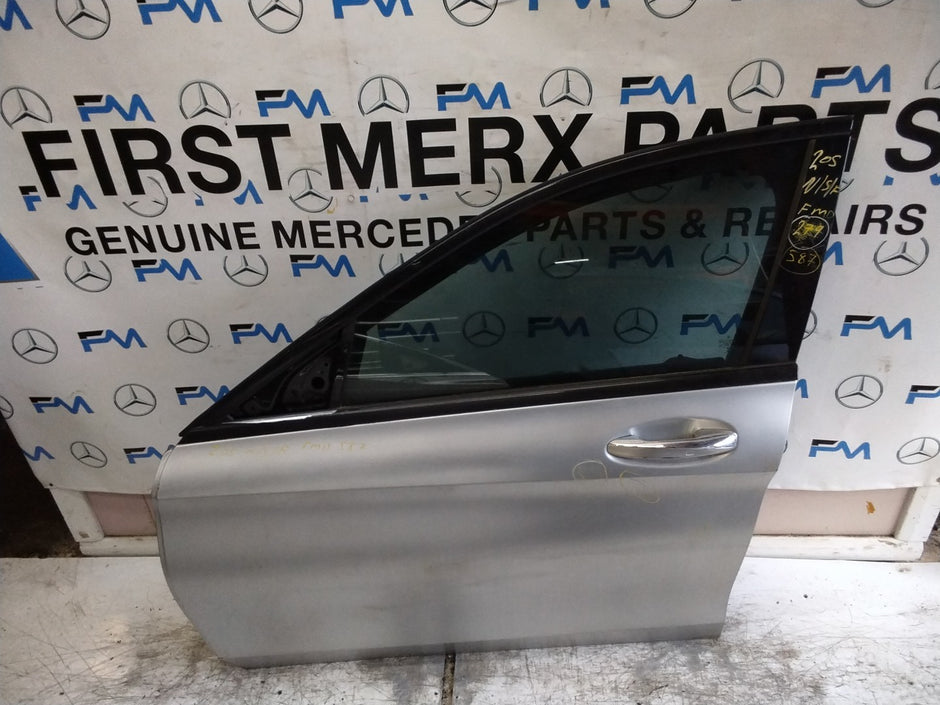 MERCEDES BENZ C-CLS W205 SLN PASSENGER FRONT DOOR NSF SILVER 2014-21  FMD587