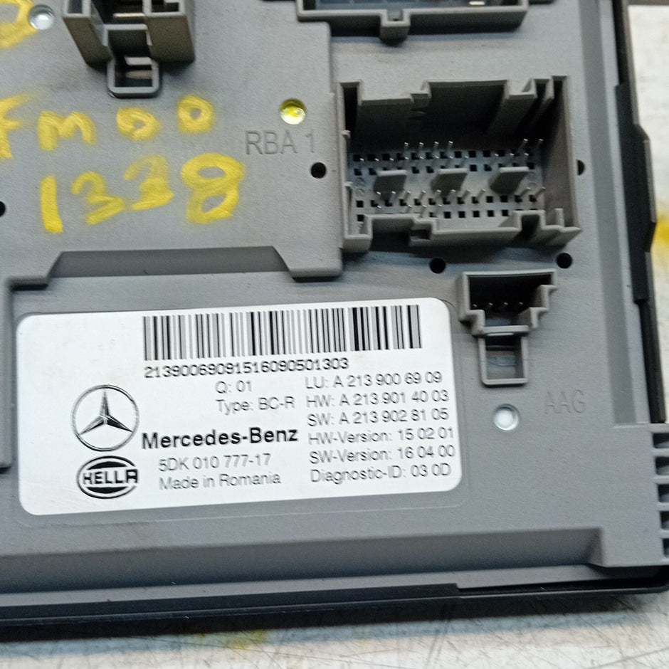 MERCEDES E-CLASS REAR SAM CONTROL MODULE W213 A2139006909 FM001338