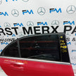 MERCEDES BENZ  A-CLASS W176 DRIVER SIDE REAR DOOR O/S/R RED COMPLETE FMD136
