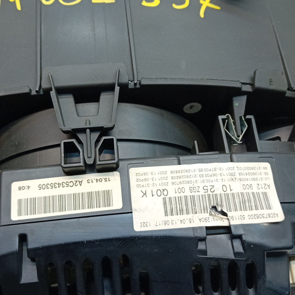 MERCEDES E-CLASS W212 SPEEDOMETER INSTRUMENT CLUSTER BLACK A2129001025 FM001557