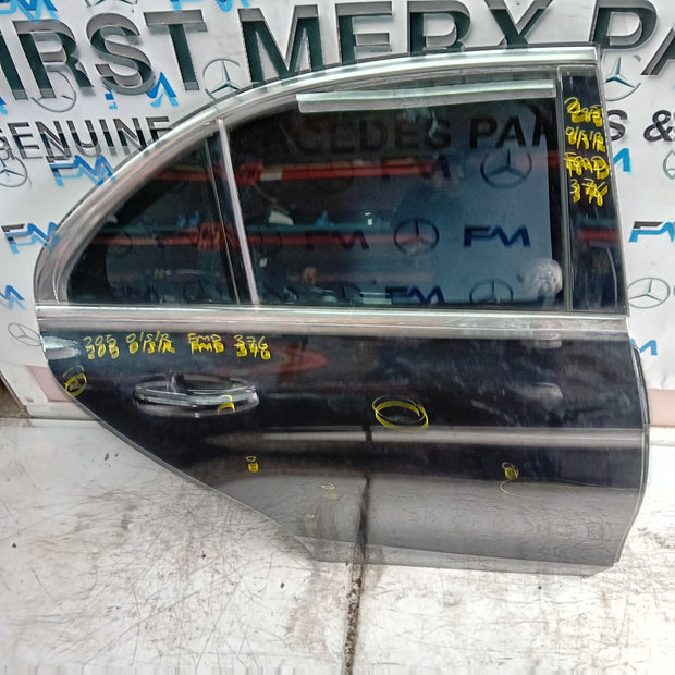 MERCEDES C-CLASS W205 SLN PASSENGER REAR DOOR NSR BLACK 2014 ON COMPLETE FMD376