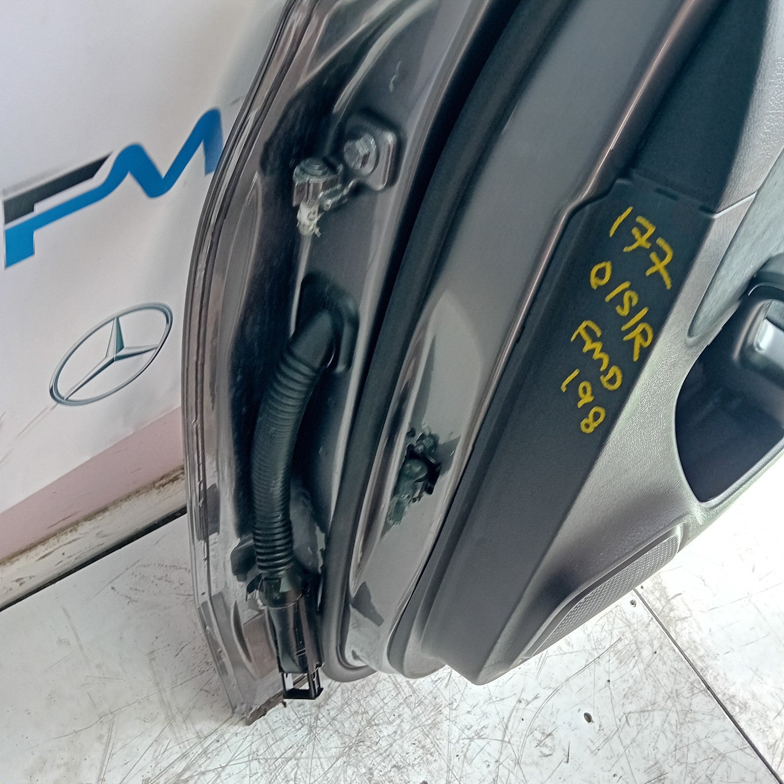 MERCEDES BENZ A-CLASS W177 DRIVER REAR DOOR OSR GREY 2018 ON COMPLETE FMD198