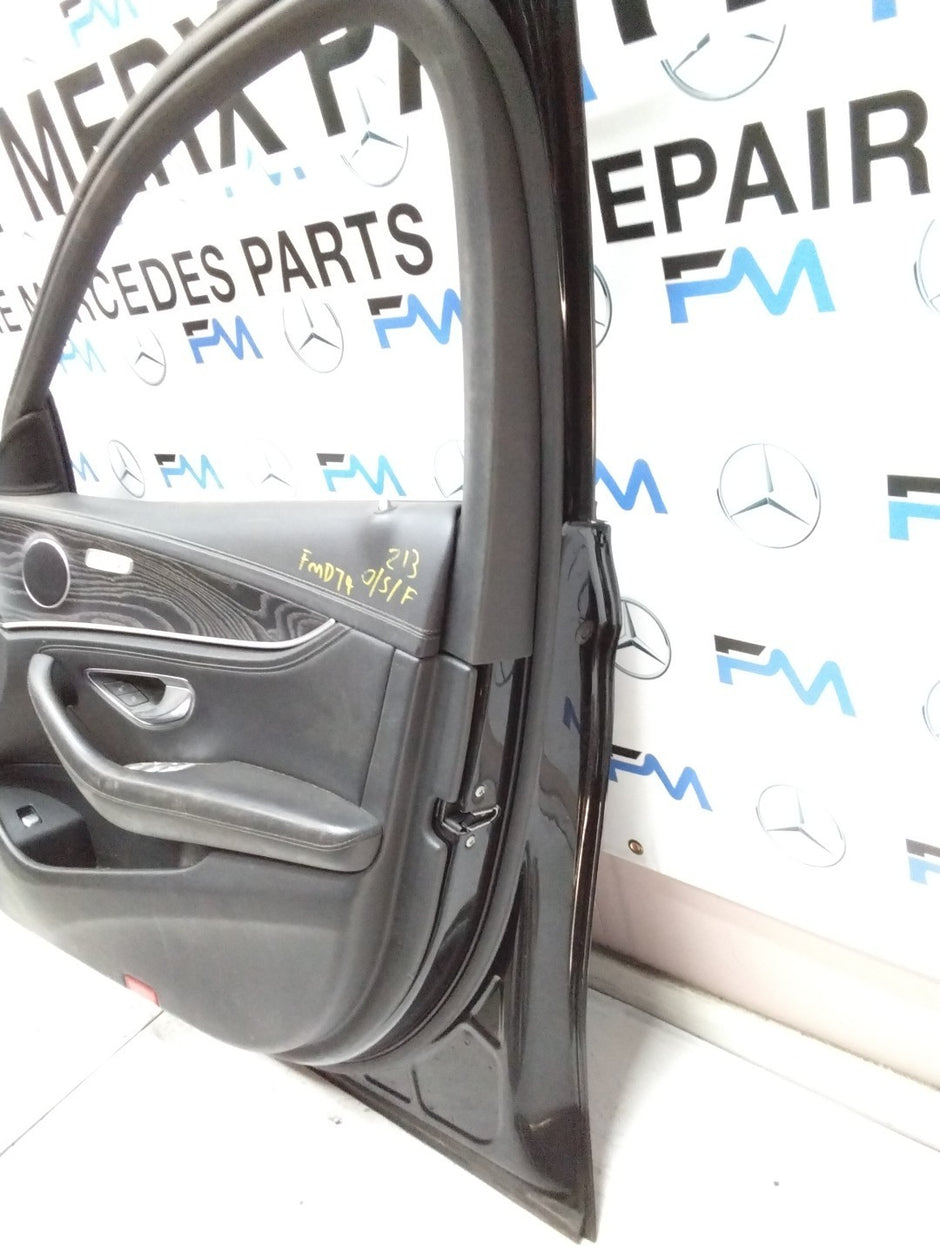 MERCEDES BENZ E-CLASS W213 DRIVER SIDE FRONT DOOR O/S/F COMPLETE BLACK FMD74