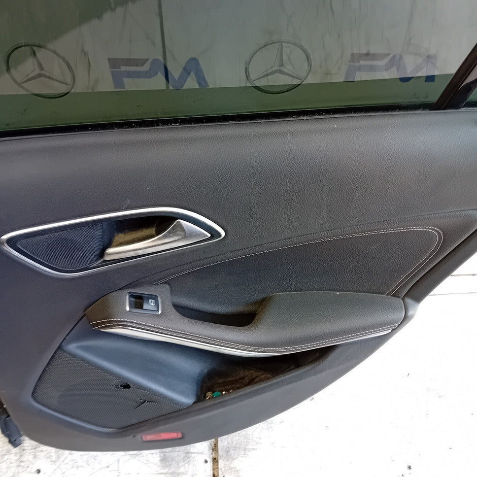MERCEDES CLA W117 DRIVER REAR DOOR OSR WHITE 2014 COMPLETE FMD472