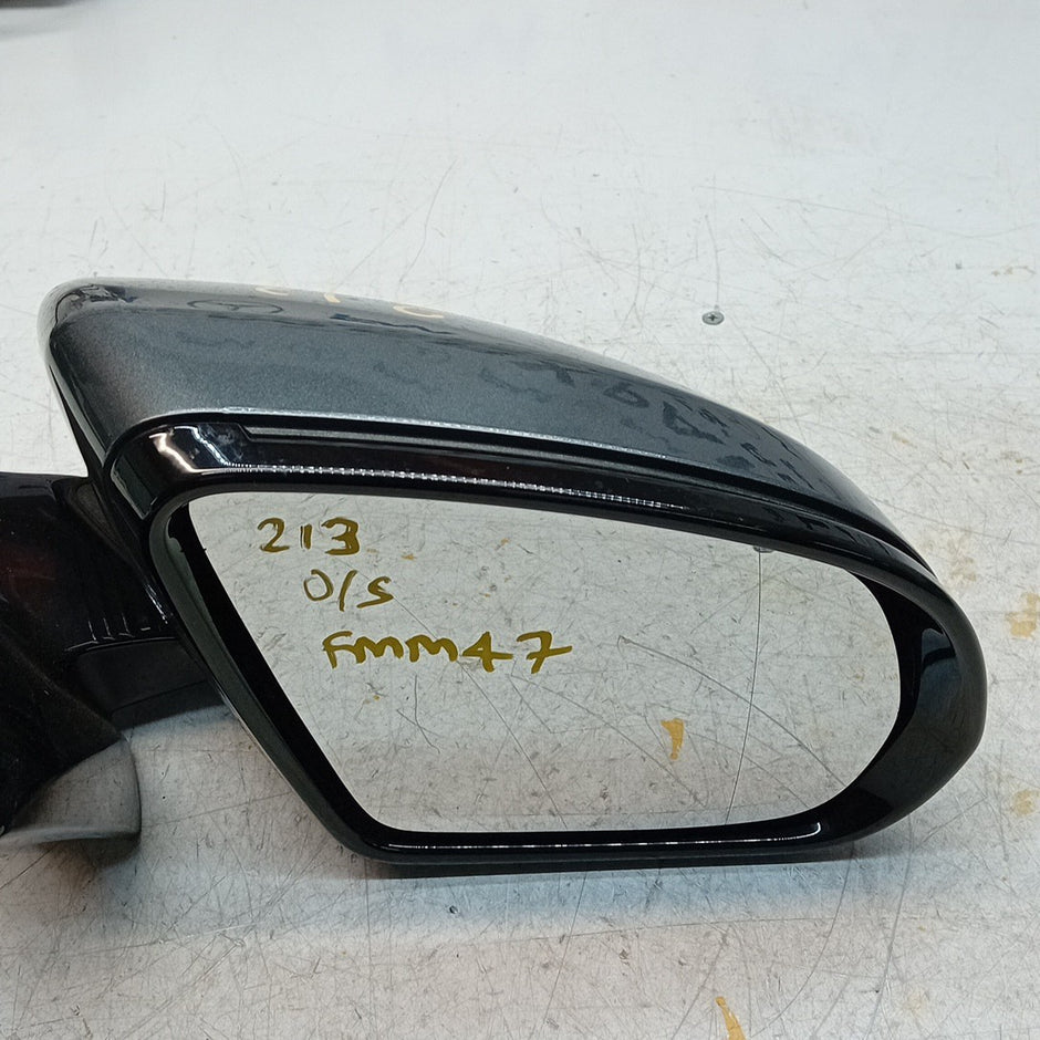 MERCEDES E-CLASS W213 DRIVER SIDE WING MIRROR GREY A2138102800 PL 2016 ON FMM47