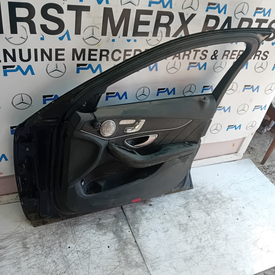 MERCEDES C-CLASS W205 DRIVER FRONT DOOR OSF 2014 BLUE COMPLETE  FMD509