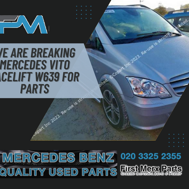 MERCEDES BENZ VITO W639 -  BREAKING/DOORS ( N.S.F , O.S.F , N.S.R & O.S.R )