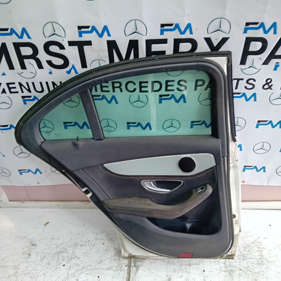 MERCEDES BENZ C-CLASS W205 PASSENGER SIDE REAR DOOR N/S/R WHITE FMD121