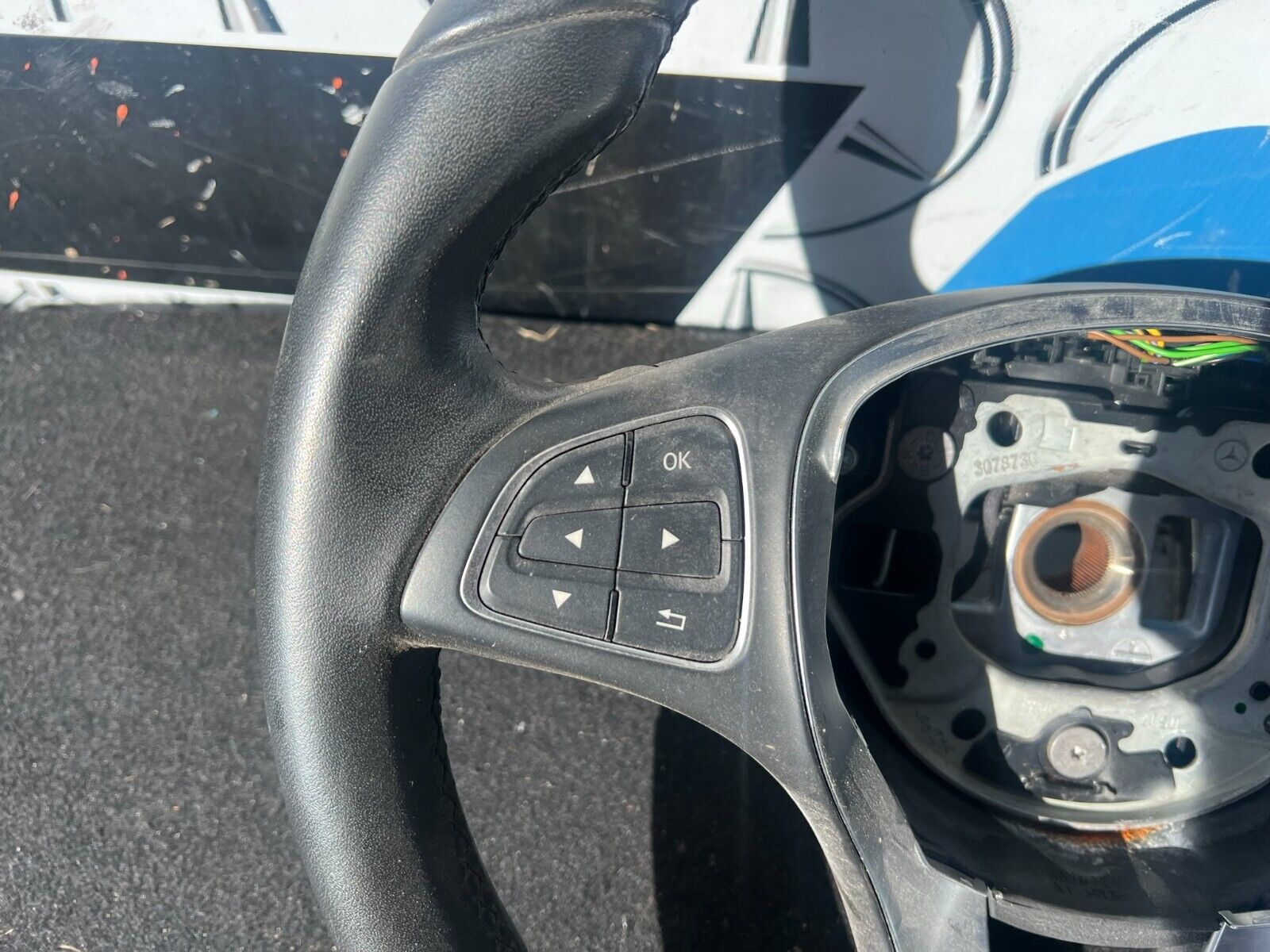 MERCEDES A-CLASS PADDLE SHIFT STEERING WHEEL MULTIFUNCTION 2017 A0014608803