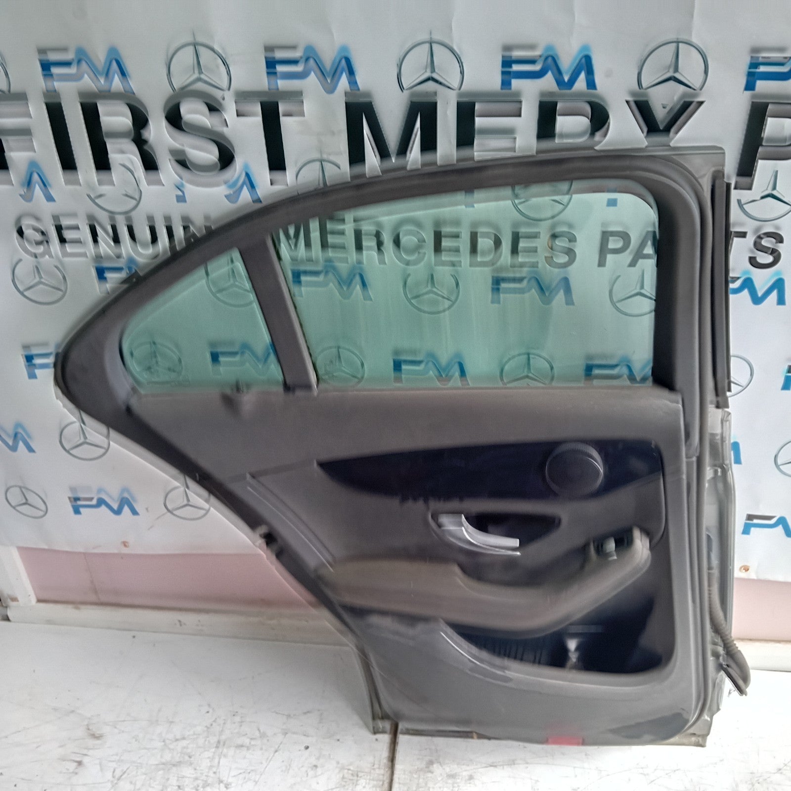 MERCEDES BENZ C-CLASS W205 PASSENGER SIDE REAR DOOR N/S/R GREY FMD123