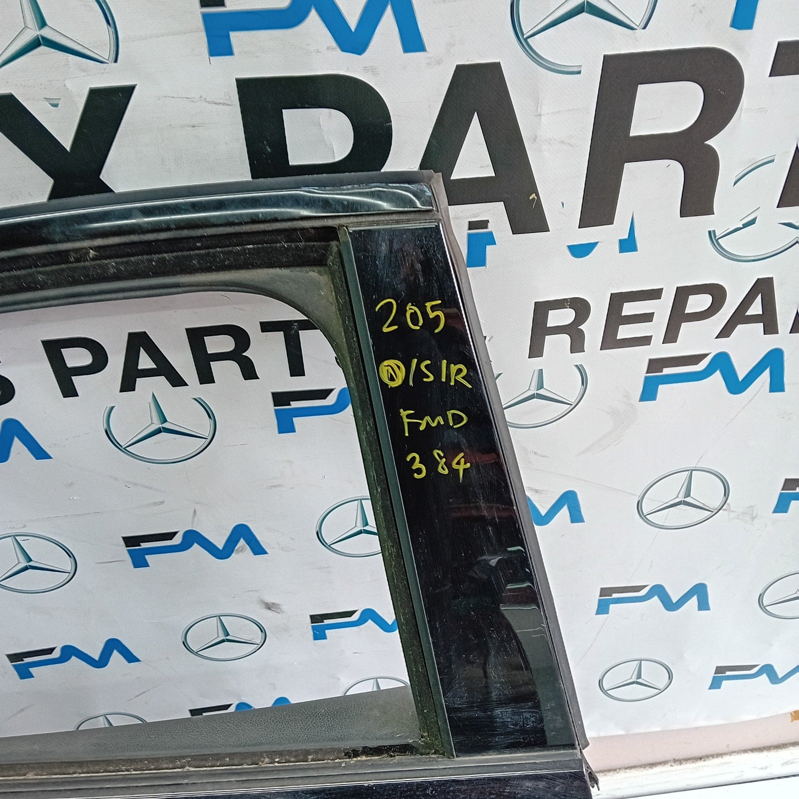 MERCEDES C-CLASS W205 DRIVER REAR DOOR NSR 2014 ON BLUE COMPLETE FMD384